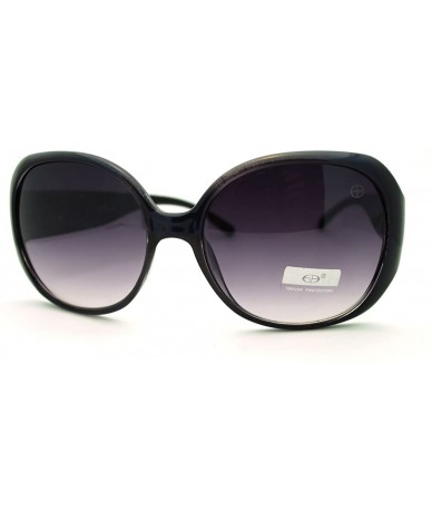 Oversized Designer Fashion Womens Sunglasses Oversized Couture Look - Blue - CX11HC717IZ $19.72