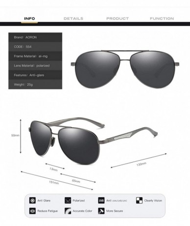 Sport Men's sunglasses- anti-glare glasses- polarized sunglasses- metal full-frame - C3 - C1194UDSHS3 $64.50