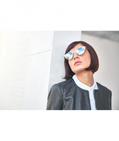 Round Sunglasses for Women - Trendy Round Lens Eyewear for Summer - Island Bisque - CX18DZI4TN5 $91.95