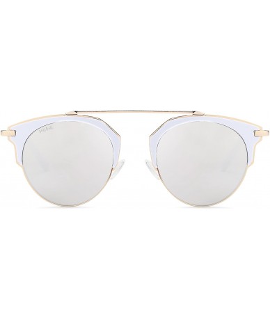 Round Sunglasses for Women - Trendy Round Lens Eyewear for Summer - Island Bisque - CX18DZI4TN5 $91.95