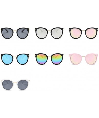 Aviator Sunglasses 2019 New Fashion Color Coating Mirror UV400 Travel Outdoor Summer 3 - 6 - CR18YZWR4QQ $18.68