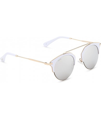 Round Sunglasses for Women - Trendy Round Lens Eyewear for Summer - Island Bisque - CX18DZI4TN5 $91.95