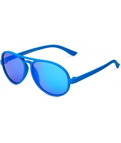 Goggle Cool Kids Aviator UV400 Sunglasses for Babies and Toddlers age 0 to 4 - Blue - Revo Ice Blue - CM199CYR4NT $23.07