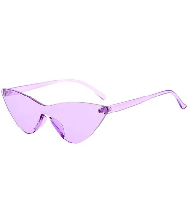 Rimless Sunglasses for Women Cat Eye Sunglasses Vintage Sunglasses Retro Oversized Glasses Eyewear Rimless Sunglasses - CF18Q...