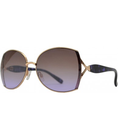 Butterfly Womens Fashion Classic Butterfly Sunglasses - UV 400 Protection - Purple Tortoise + Brown Purple - CU194QQILY9 $23.45