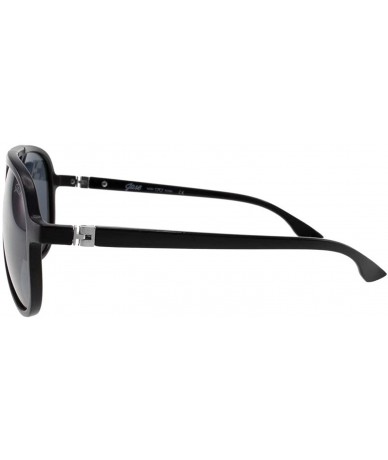 Aviator New York Rivers Aviator Polarized Sunglasses - Matte Black - C3196MUSDM3 $40.09