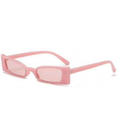 Sport Small frame Men and women Sunglasses Fashion Retro Sunglasses - Pink - CK18LLCQ7R9 $18.51