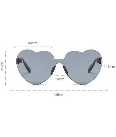 Square Love Heart Shaped Sunglasses Women PC Frame Resin Lens Sun Glasses UV400 Sunglasses - Black - CG199A2Y88W $16.72