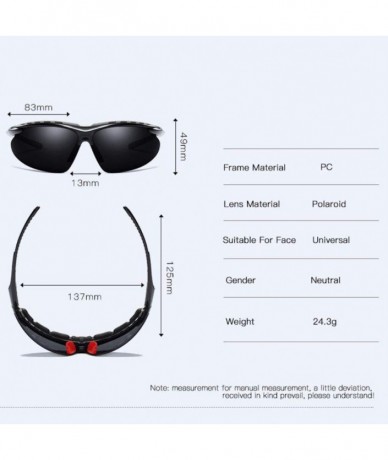 Aviator Polarizing sunglasses for men and women outdoor cycling - B - CB18QCIY56L $54.85