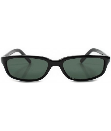 Rectangular Vintage Rectangle Sunglasses - Black - CA18ECGQD4X $23.33