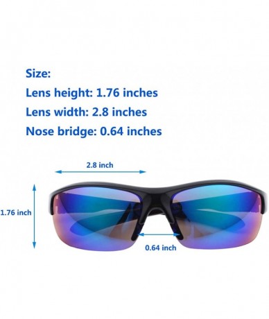 Sport Men Women UV400 Protection Sports Sunglasses Eyeglasses for Driving Fishing Travel Outdoor Sports - E - CG1908OILAX $18.57