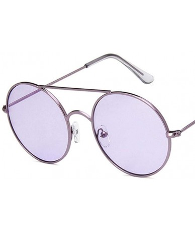 Aviator Sunglasses 2019 New Fashion Metal Round Colorful UV400 Travel Shopping Get 5 - 5 - C418YZW4O3M $16.95