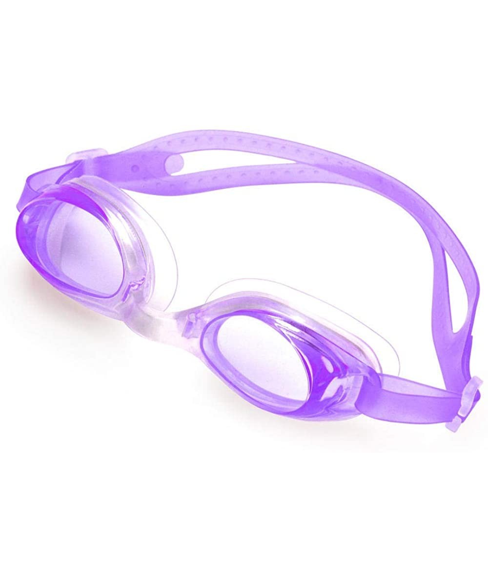 Goggle Youth Children Goggles Waterproof Silicone Swimming Goggles - 7009 Purple - CP18YYYRMM9 $45.50