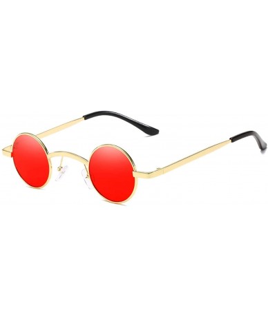 Oversized Round Sunglasses Metal Frame Women Men Vintage Sun Glasses Eyewear Shades UV400 Gafas - 6 - C618W0MWZ97 $42.37