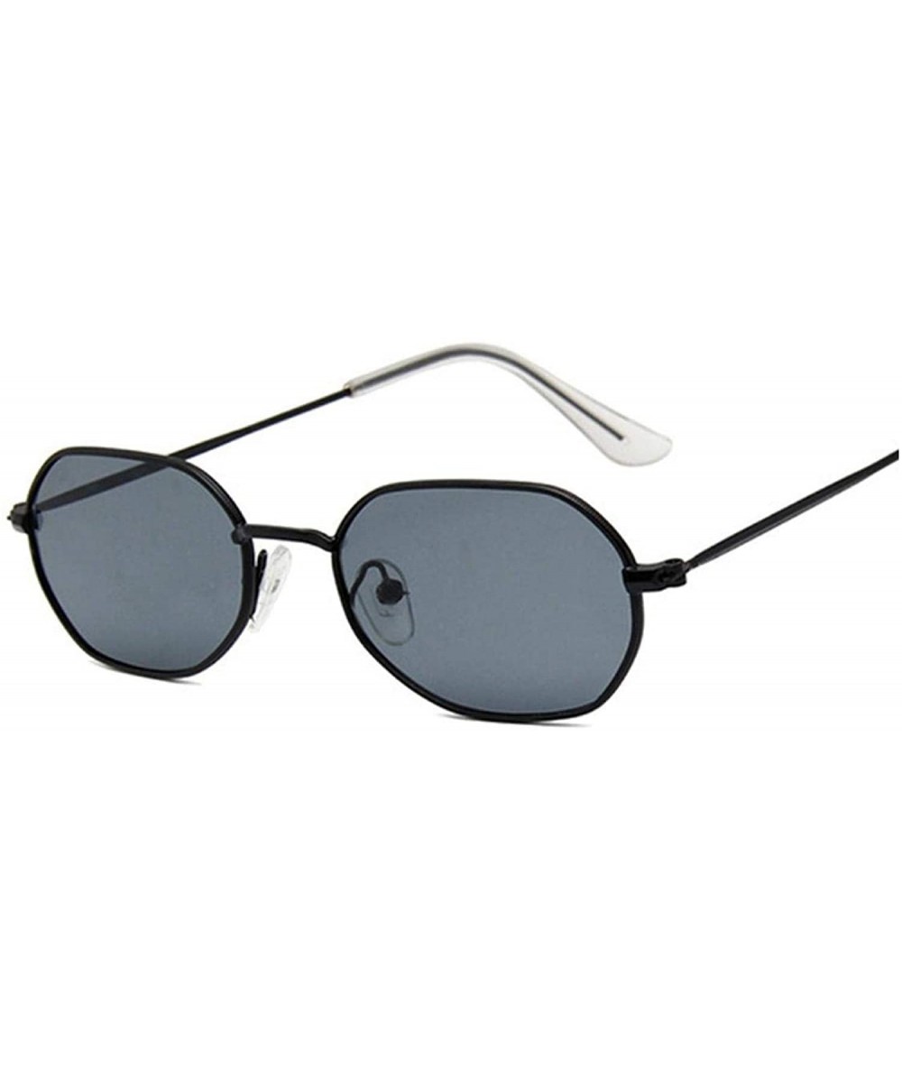 Rimless Vintage Small Octagon Sunglasses Women Ladies Fashion Shade Brand Designer Square Metal Frame Sun Glasses - CG198ZSRL...