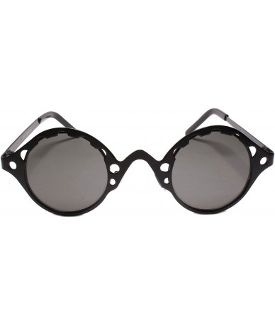 Round Classy Exotic Mens Womens Unique Retro Steampunk Fashion Round Sunglasses - CW199EQA7T2 $25.31