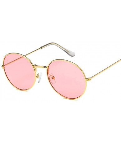 Semi-rimless Retro Oval Sunglasses Men Women Vintage Metal Frame Sun Glasses Male Fashion - Silver - CP194OTM56A $40.77