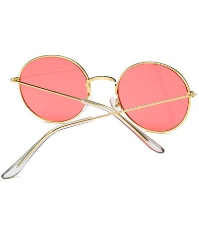 Semi-rimless Retro Oval Sunglasses Men Women Vintage Metal Frame Sun Glasses Male Fashion - Silver - CP194OTM56A $40.77