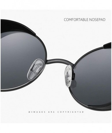 Round 2020 new round frame polarizer retro fashion classic punk sunglasses unisex - Grey - CW190GS200A $23.25