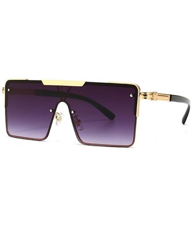 Oversized Unisex Oversized Square Sunglasses for Women/Men Alloy Frame Glasses UV400 - C2 - C419082SYHU $16.66