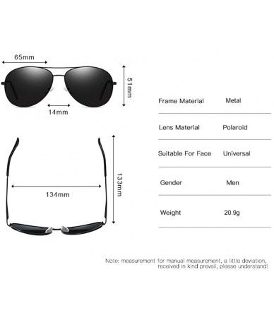 Round Polarized Sport Sunglasses for Men Ideal for Driving Fishing Cycling and Running UV Protection - H - CD198O7697G $32.23