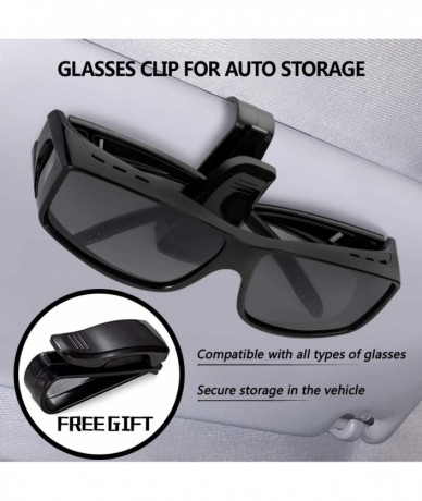 Wrap Sunglasses Polarized Protection Prescription Glasses - Black Frame/ Grey Lens - CR1944M63R9 $29.83