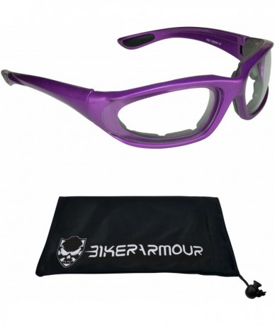 Goggle Purple Frame Motorcycle Night Glasses for Women and Girls - Clear - C611NJ69IB1 $30.92