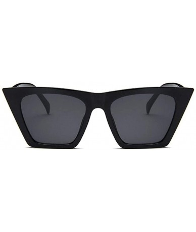 Square Square Sunglasses Man/Women Cat Eye Sun Glasses Classic Vintage UV400 Outdoor - White - C2198XQ6MZX $19.06