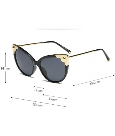 Butterfly New Fashion Butterfly Sunglasses Vintage Brand Designer metal Frame Women Sun Glasses UV400 - Black - CQ18NW4CXCG $...