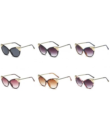 Butterfly New Fashion Butterfly Sunglasses Vintage Brand Designer metal Frame Women Sun Glasses UV400 - Black - CQ18NW4CXCG $...