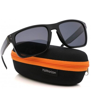 Square Mens Women Pilot Driving Sunglasses UV400 Polarized Casual Fashion Sun Glasses - Mh-gl0063bk - CZ18WEOI5S4 $28.47