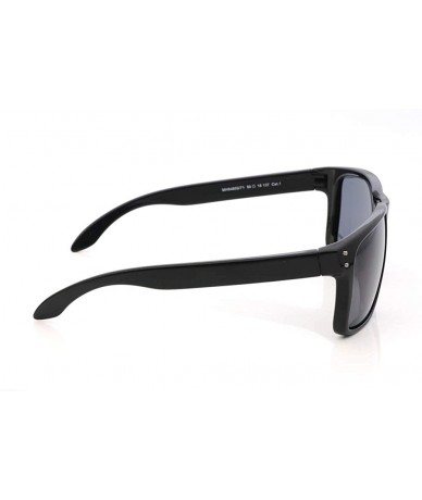 Square Mens Women Pilot Driving Sunglasses UV400 Polarized Casual Fashion Sun Glasses - Mh-gl0063bk - CZ18WEOI5S4 $28.47