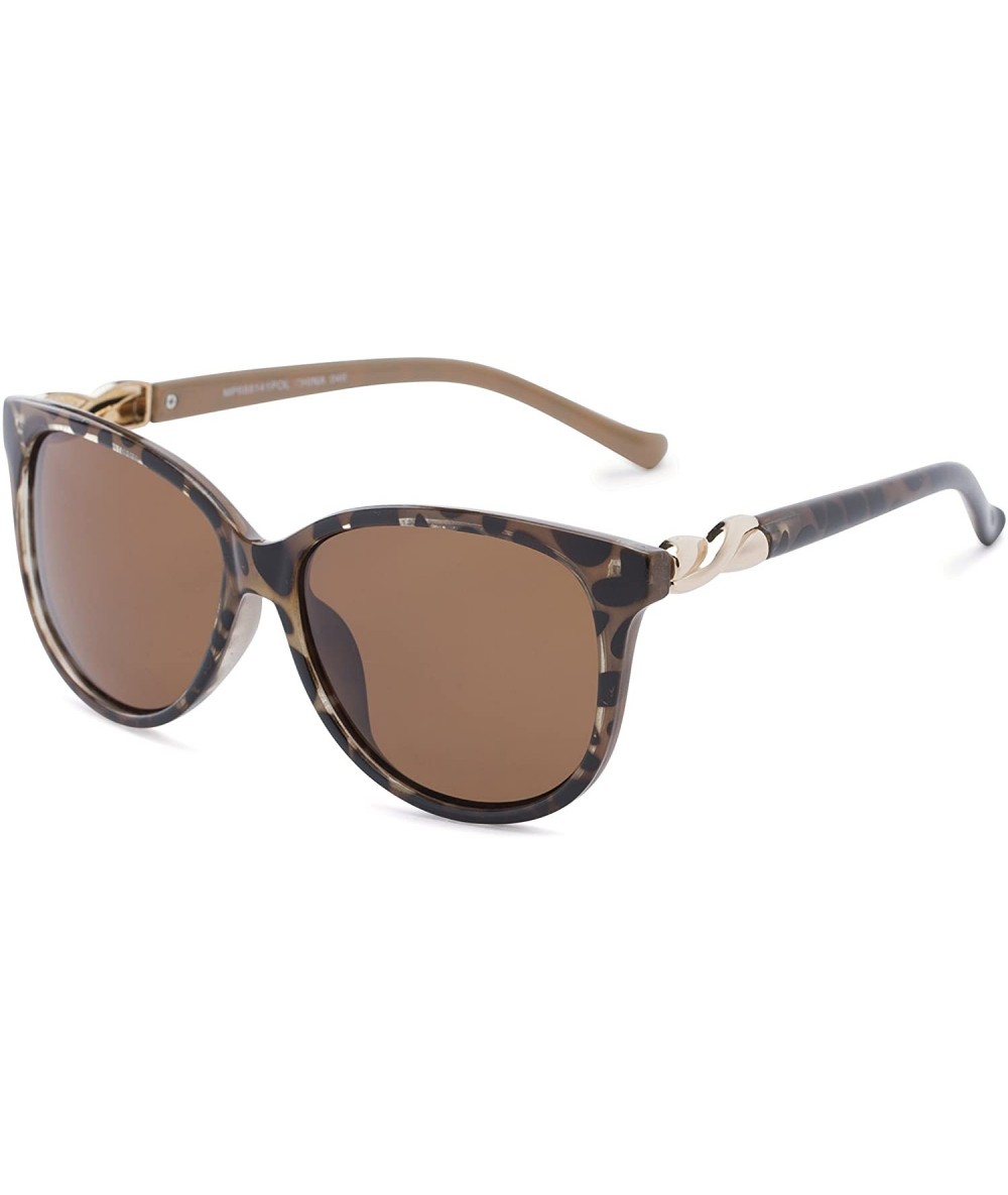 Sport Sunglass Warehouse Bristol - Plastic Cat Eye Women's Full Frame Sunglasses - Tortoise Frame With Amber Lenses - CA12O8Q...