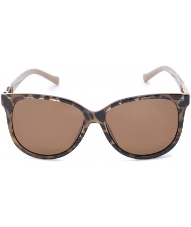 Sport Sunglass Warehouse Bristol - Plastic Cat Eye Women's Full Frame Sunglasses - Tortoise Frame With Amber Lenses - CA12O8Q...