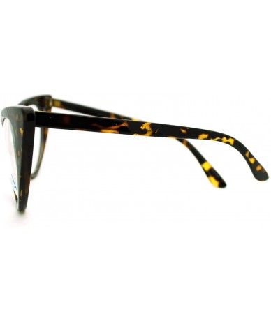 Cat Eye Mod Womens Retro 20s Cat Eye Clear Lens Eye Glasses - Tortoise - CS11JKRDWBF $18.35