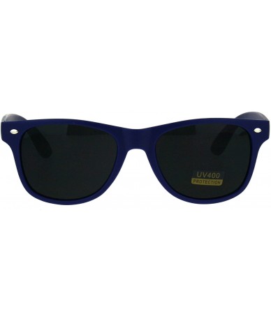 Rectangular United We Stand Statue of Liberty Print Patriotic Navy Horn Rim Hipster Sunglasses - Matte Navy - CH182WWSS39 $19.31