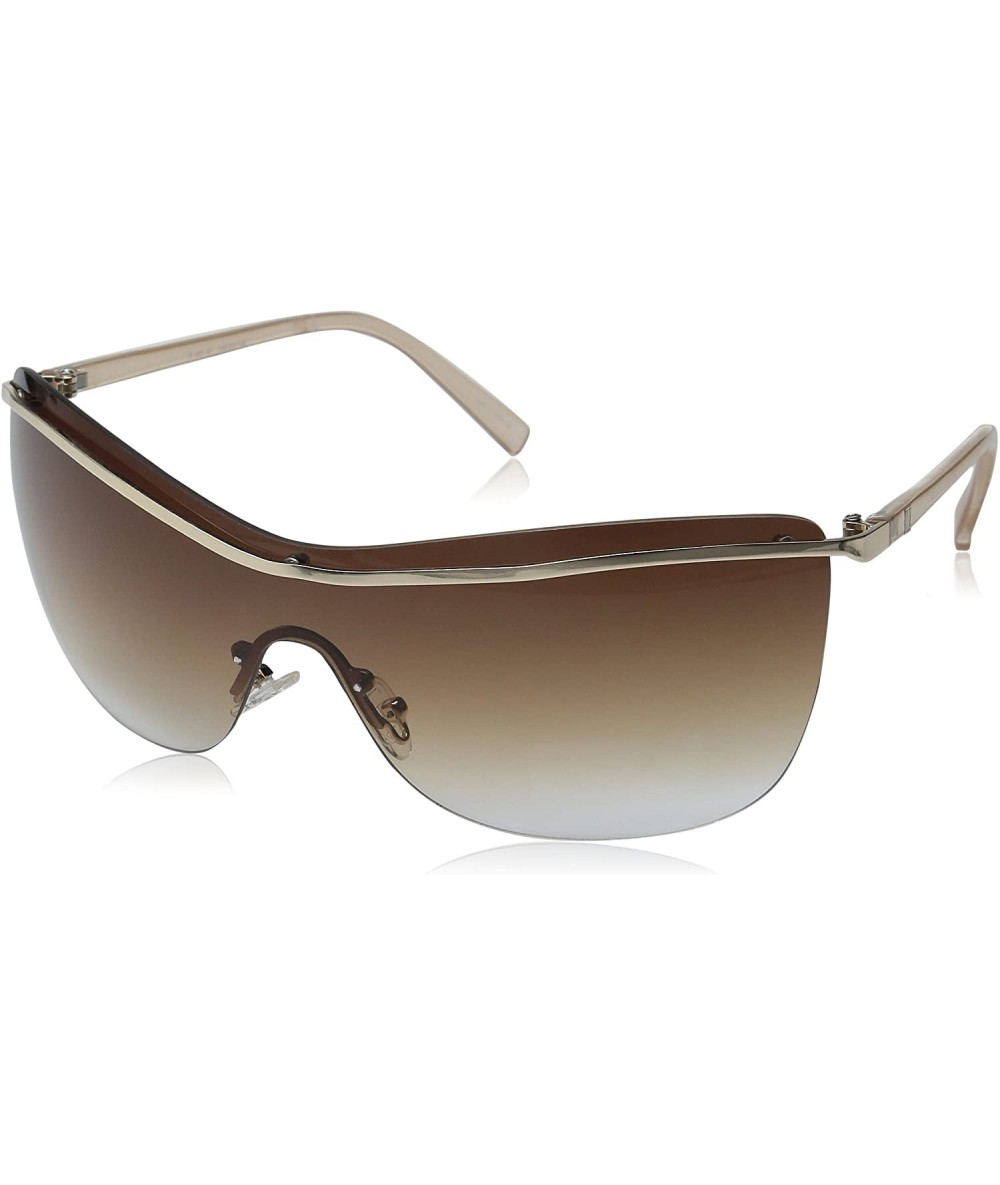 Shield it 067 Classic Shield Metal Fashion Sunglasses - Gold - C812DPQ6GWD $98.71