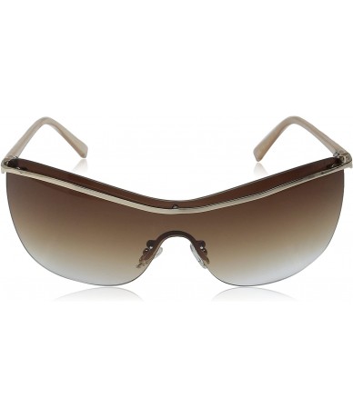 Shield it 067 Classic Shield Metal Fashion Sunglasses - Gold - C812DPQ6GWD $98.71