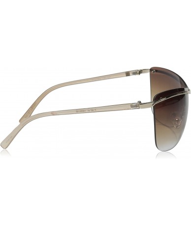 Shield it 067 Classic Shield Metal Fashion Sunglasses - Gold - C812DPQ6GWD $98.71