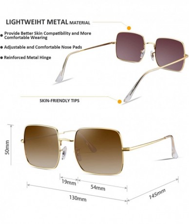 Square Retro Small Square Polarized Sunglasses for Women 2020 Trendy Style MS51920 - CN195T6MZZ3 $25.36