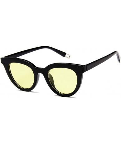 Cat Eye Women Cat Eye Sunglasses Fashion Sexy UV400 Sun Glasses Gradient Lens Plastic Ladies Sunglasses - 8 - CY18R3YG0CY $50.35