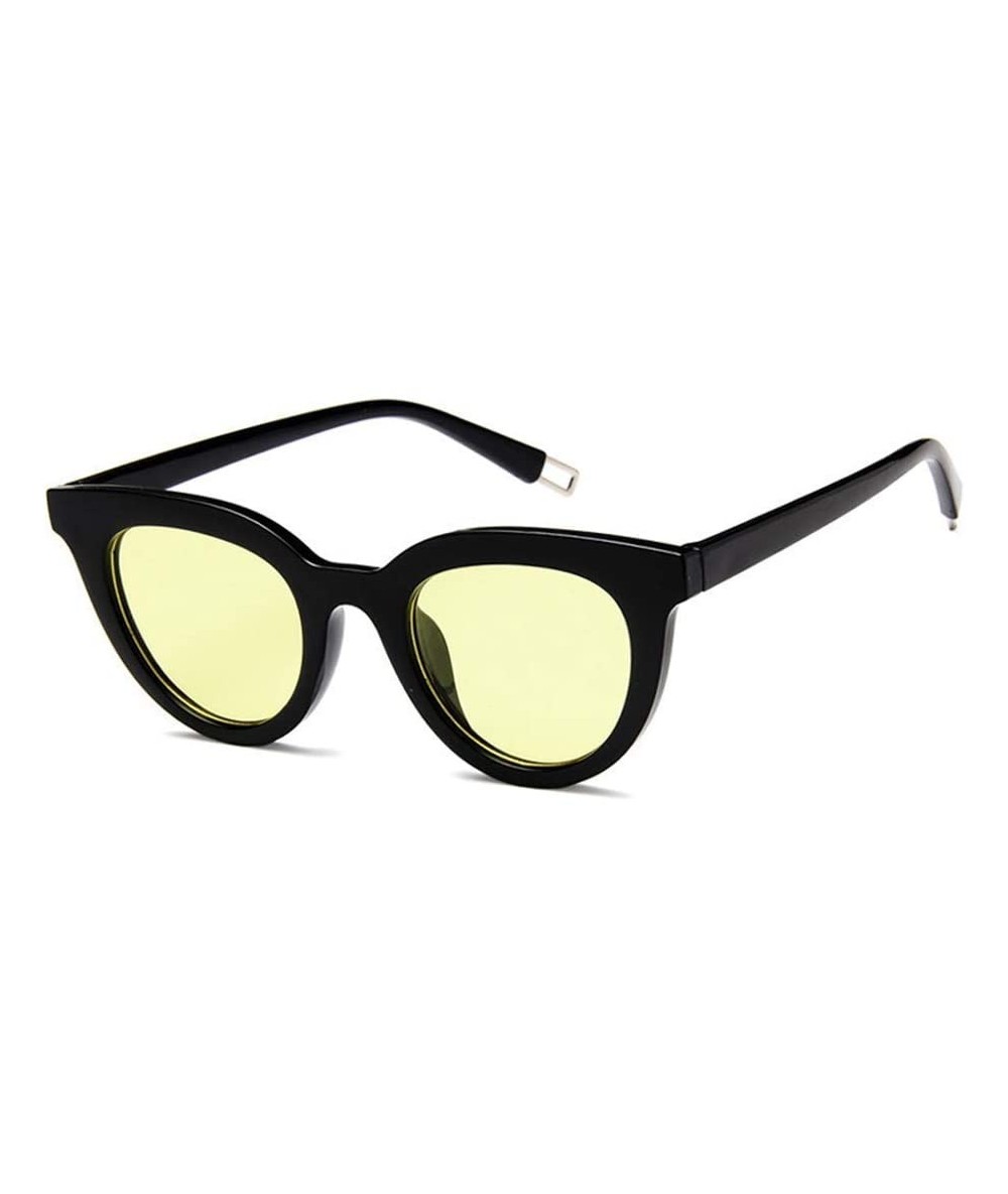 Cat Eye Women Cat Eye Sunglasses Fashion Sexy UV400 Sun Glasses Gradient Lens Plastic Ladies Sunglasses - 8 - CY18R3YG0CY $50.35