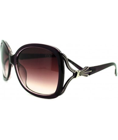 Square Womens Sunglasses Fashionable Chic Soft Square Frame UV 400 - Purple - CG180ZKMY08 $19.34