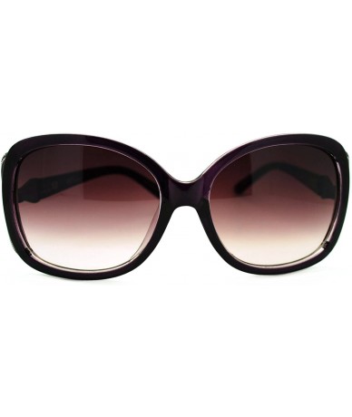 Square Womens Sunglasses Fashionable Chic Soft Square Frame UV 400 - Purple - CG180ZKMY08 $19.34