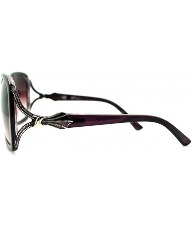 Square Womens Sunglasses Fashionable Chic Soft Square Frame UV 400 - Purple - CG180ZKMY08 $19.34