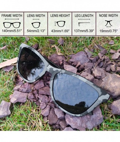 Square Square Polarized Sunglasses for Men Women - Designer lightweight Retro Mens Womens Sunglasses UV protection - C3192463...