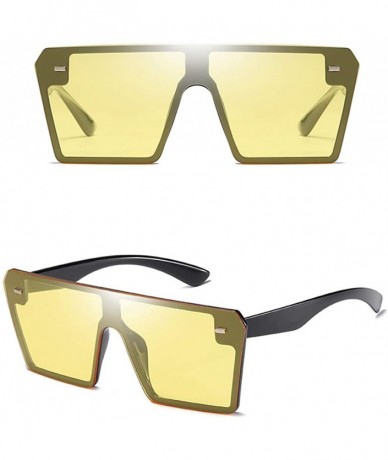 Rectangular Unisex Fashion Eyewear Unique Sunglasses Polarized Retro Glasses - Multicolor E - CF197CWXOI8 $20.02