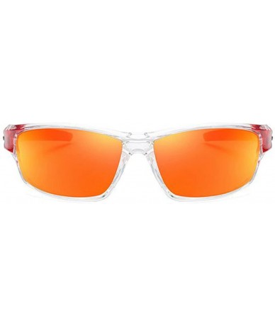 Sport Mens Lightweight Polarized Sunglasses Sport Riding Driving Glasses - Red - C718DXIXG82 $27.35