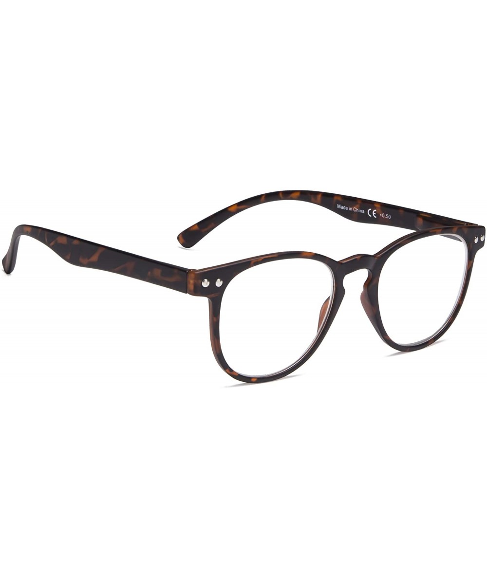 Round Retro Round Reading Glasses Women - Tortoise - CJ18K7NZ2NC $18.13