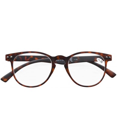 Round Retro Round Reading Glasses Women - Tortoise - CJ18K7NZ2NC $18.13